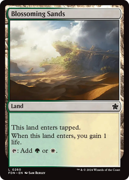 Blossoming Sands [Foundations] - MTG Single