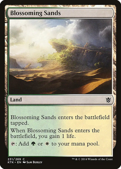 Blossoming Sands [Khans of Tarkir] - MTG Single