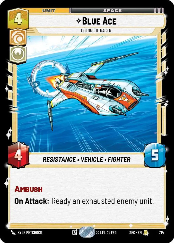 Blue Ace - Colorful Racer (Foil) (714) [Secrets of Power]