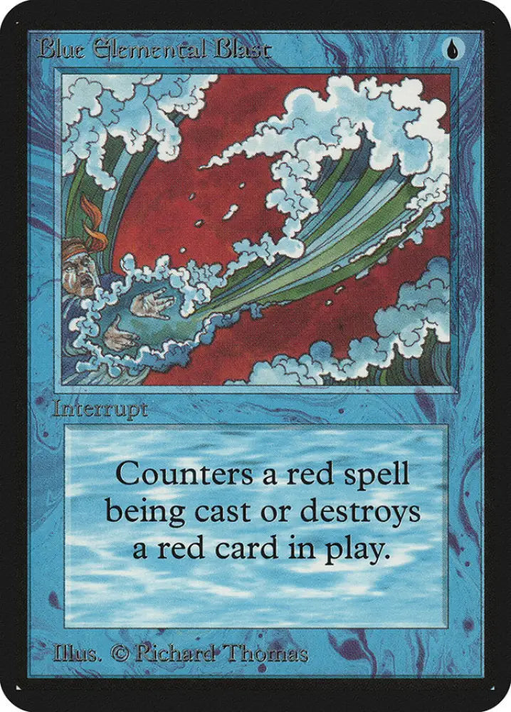 Blue Elemental Blast [Alpha Edition] - MTG Single