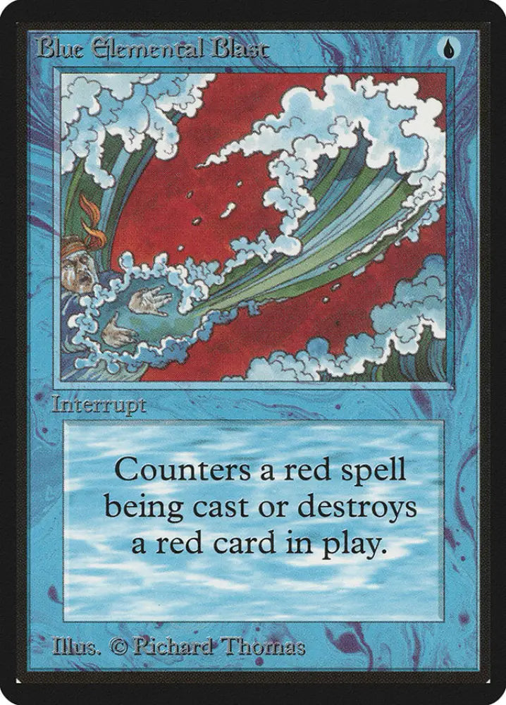 Blue Elemental Blast [Beta Edition] - MTG Single