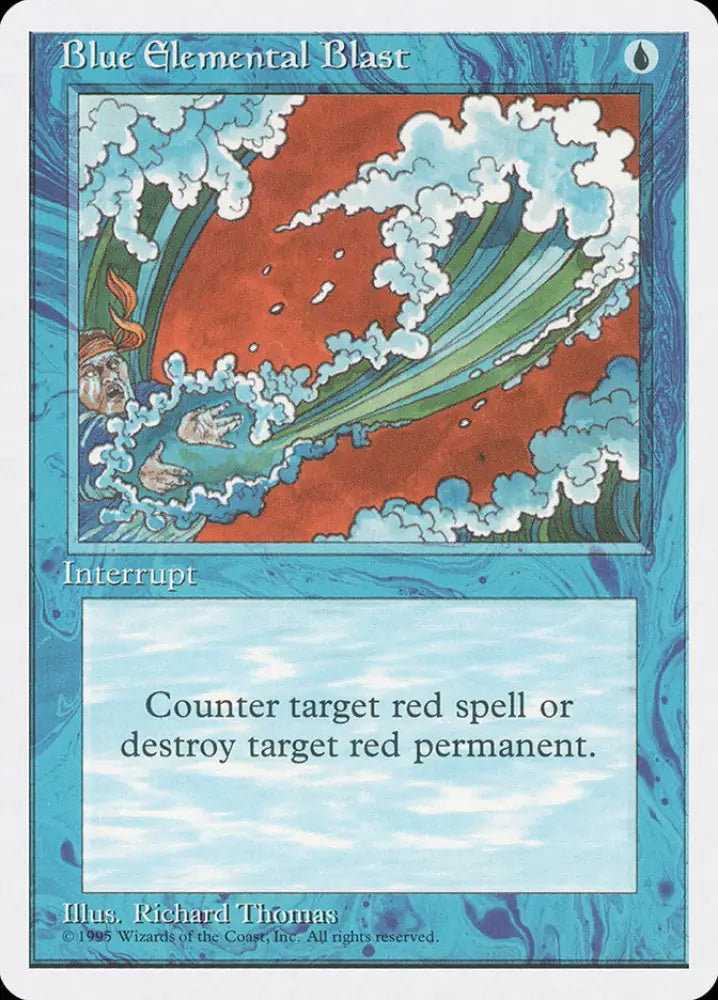 Blue Elemental Blast [Fourth Edition] - MTG Single