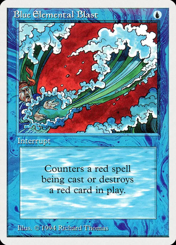Blue Elemental Blast [Summer Magic / Edgar] - MTG Single