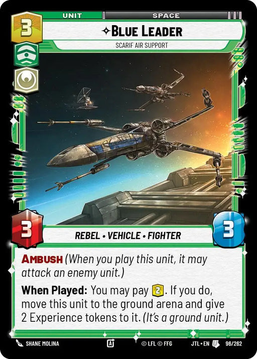 Blue Leader - Scarif Air Support (096/262) [Jump to Lightspeed] - Star Wars: Unlimited Single