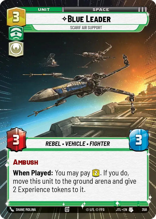 Blue Leader - Scarif Air Support (Hyperspace) (358) [Jump to Lightspeed] - Star Wars: Unlimited Single