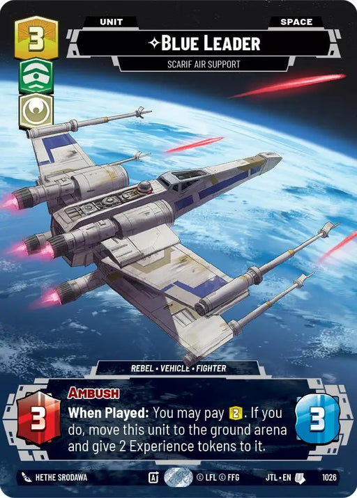 Blue Leader - Scarif Air Support (Prestige) (1026) [Jump to Lightspeed] - Star Wars: Unlimited Single
