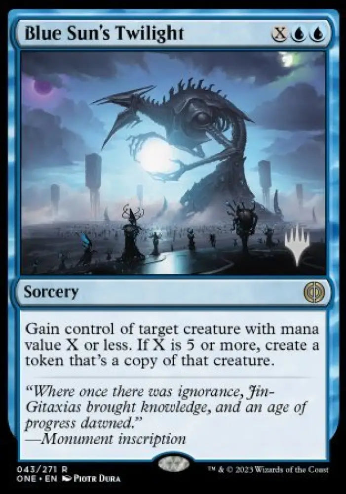 Blue Sun’s Twilight (Promo Pack) [Phyrexia: All Will Be One Promos] - MTG Single