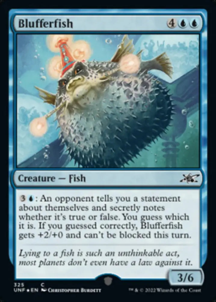 Blufferfish (Galaxy Foil) [Unfinity] - MTG Single