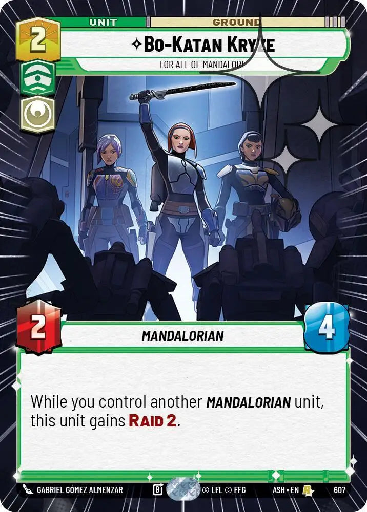 Bo-Katan Kryze - For All of Mandalore (Hyperspace Foil) (607) [Ashes of the Empire]