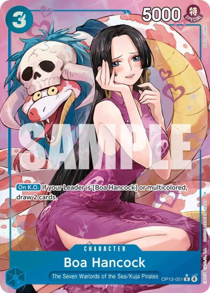 Boa Hancock (Alternate Art) (OP13-051) [Carrying On His Will]