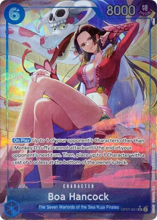 Boa Hancock (Seven Warlords of the Sea Binder Set) (Alternate Art) (OP07-051) [One Piece Promotion Cards]