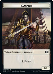 Boar // Vampire Double-Sided Token [Double Masters 2022 Tokens] - MTG Single