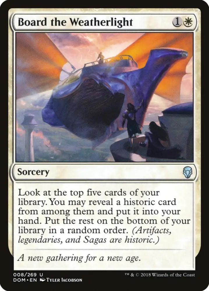 Board the Weatherlight [Dominaria] - MTG Single