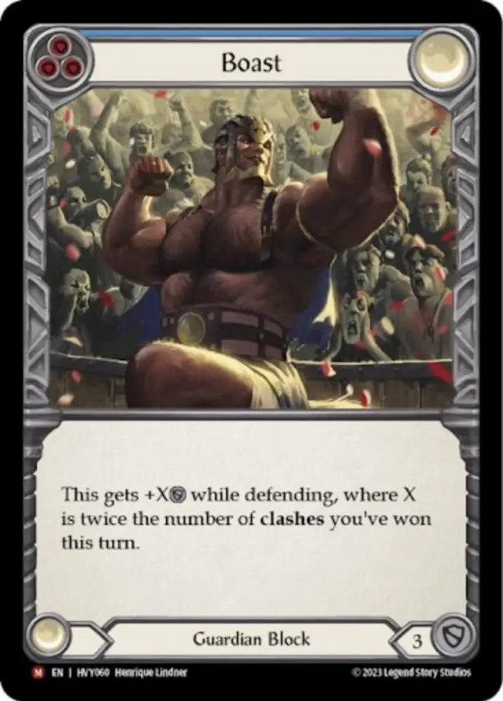 Boast (Blue) [Heavy Hitters] Rainbow Foil - Flesh And Blood Single