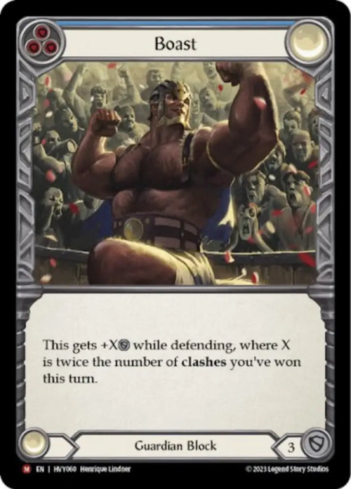 Boast (Blue) [Heavy Hitters] Rainbow Foil - Flesh And Blood Single