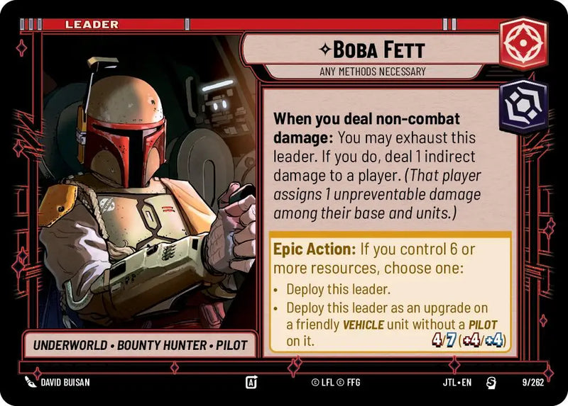 Boba Fett - Any Methods Necessary (009/257) [Jump to Lightspeed] - Star Wars: Unlimited Single