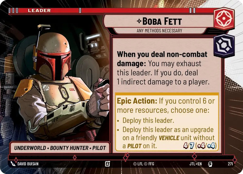 Boba Fett - Any Methods Necessary (Hyperspace) (271) [Jump to Lightspeed] - Star Wars: Unlimited Single