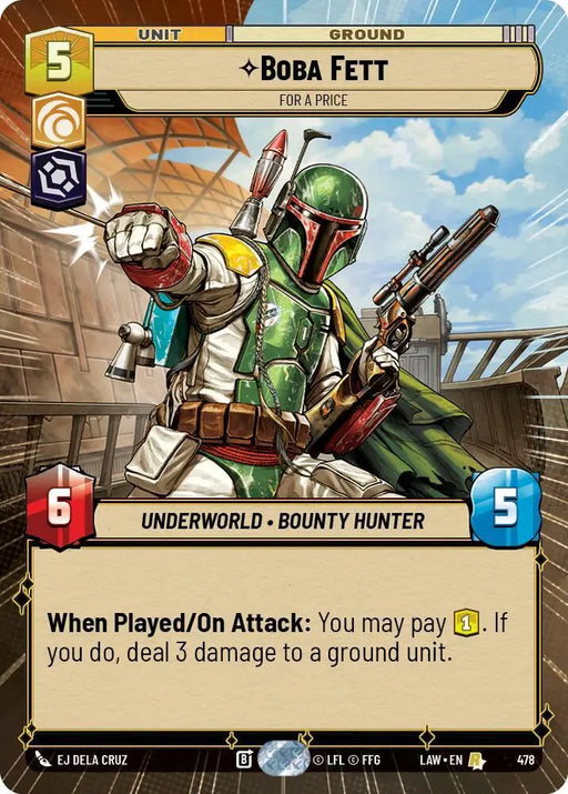 Boba Fett - For a Price (Hyperspace) (478) [A Lawless Time]