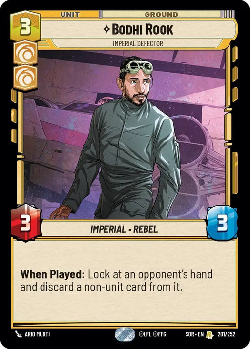 Bodhi Rook - Imperial Defector (201/252) [Spark of Rebellion] - Star Wars: Unlimited Single