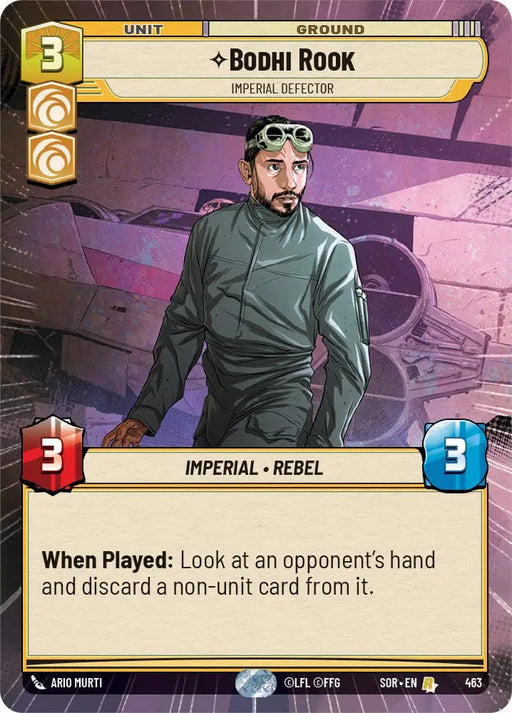 Bodhi Rook - Imperial Defector (Hyperspace) (463) [Spark of Rebellion] - Star Wars: Unlimited Single