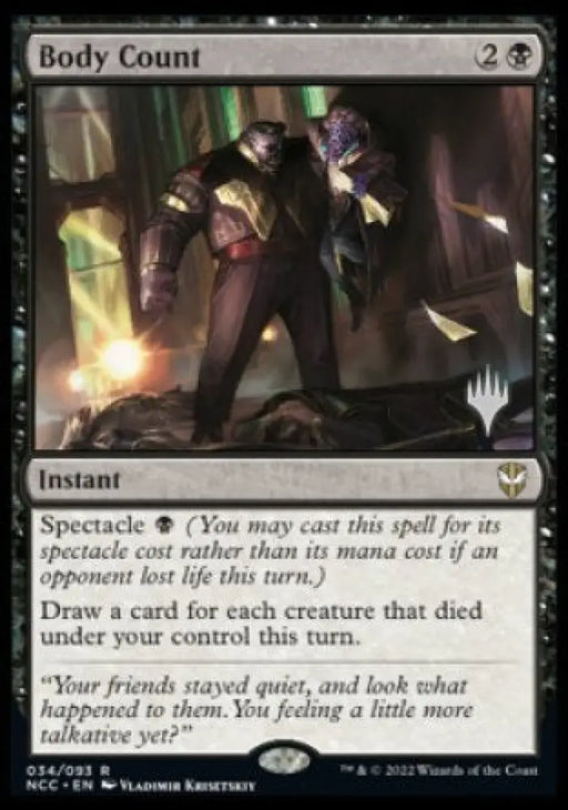 Body Count (Promo Pack) [Streets of New Capenna Commander Promos] - MTG Single