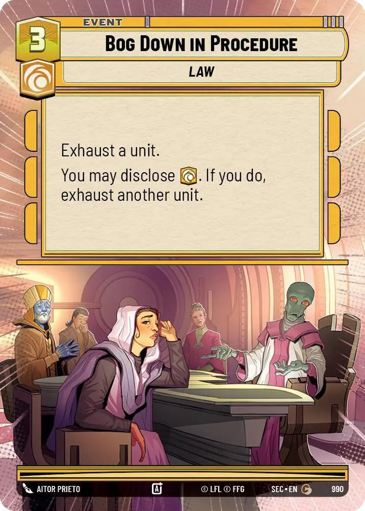 Bog Down in Procedure (Hyperspace Foil) (990) [Secrets of Power]