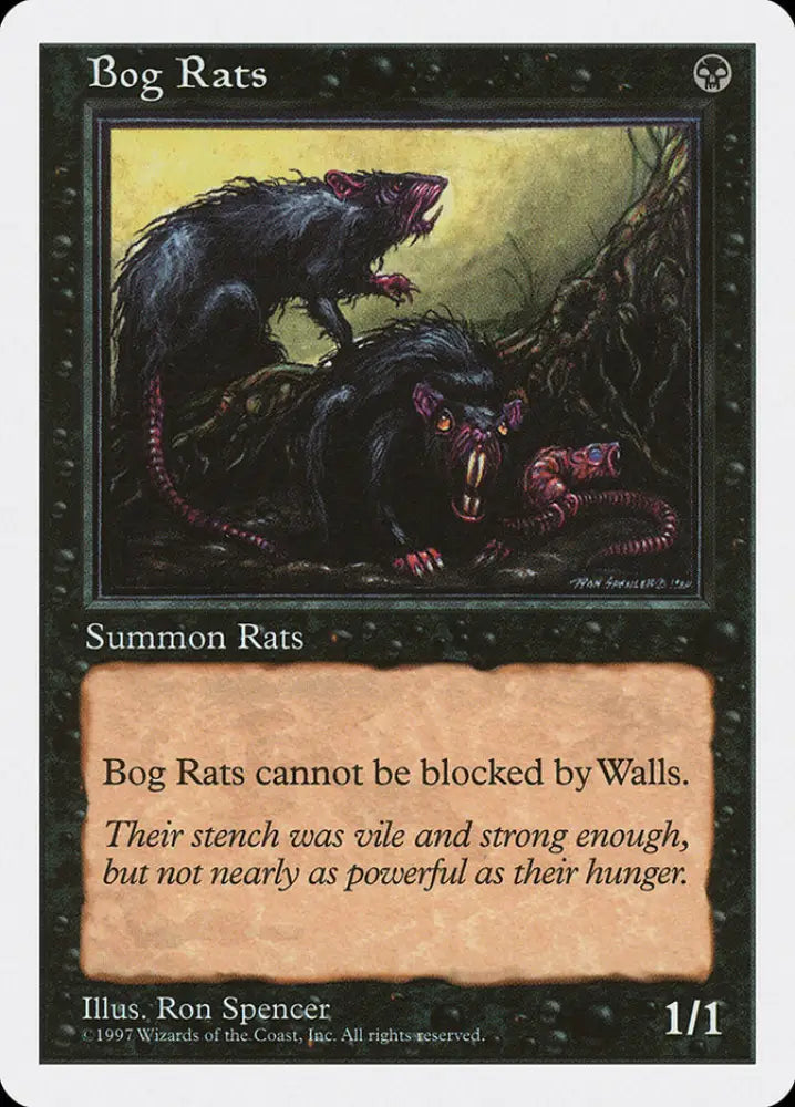 Bog Rats [Fifth Edition] - MTG Single