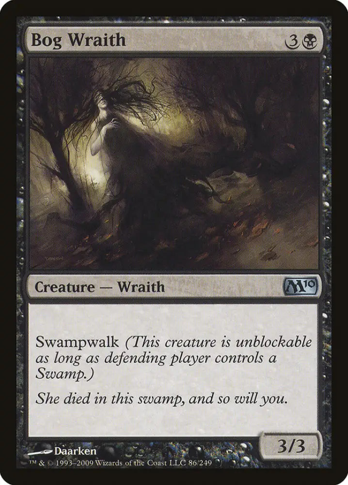 Bog Wraith [Magic 2010] - MTG Single