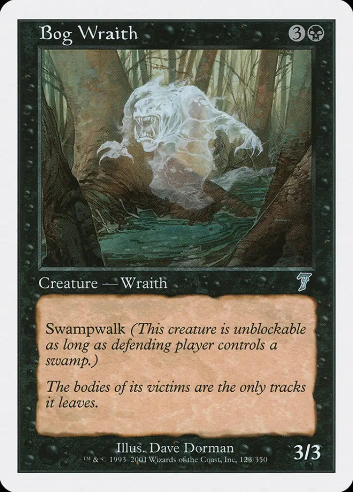 Bog Wraith [Seventh Edition] - MTG Single