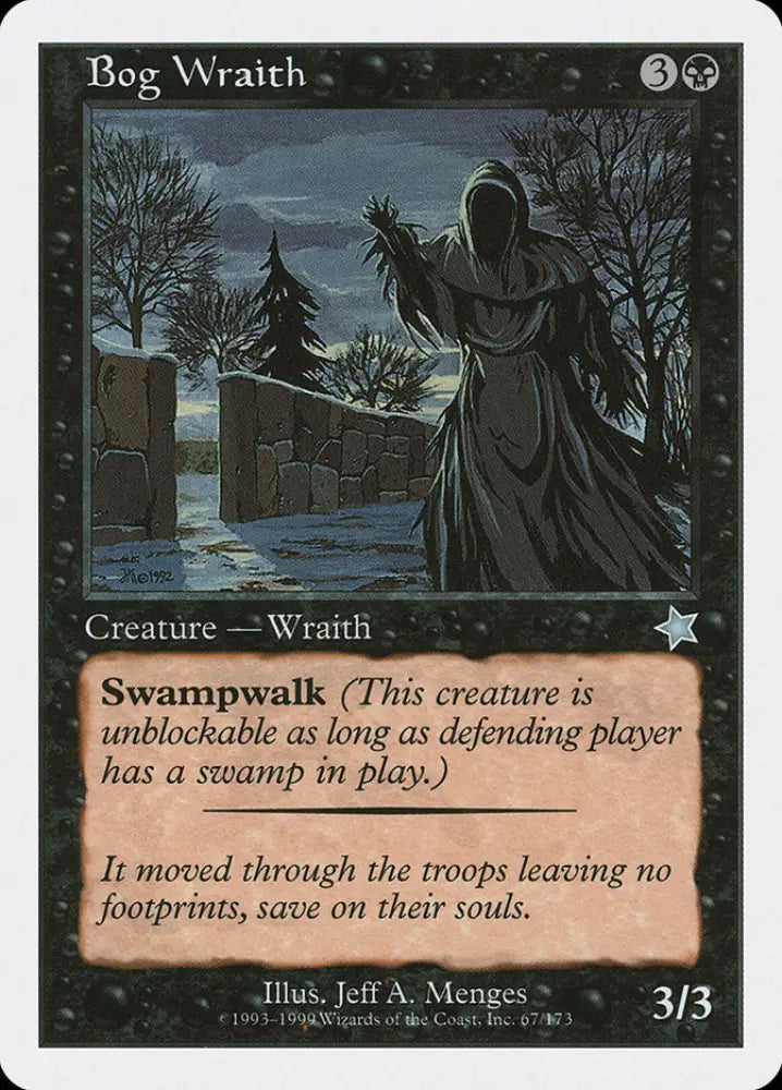 Bog Wraith [Starter 1999] - MTG Single