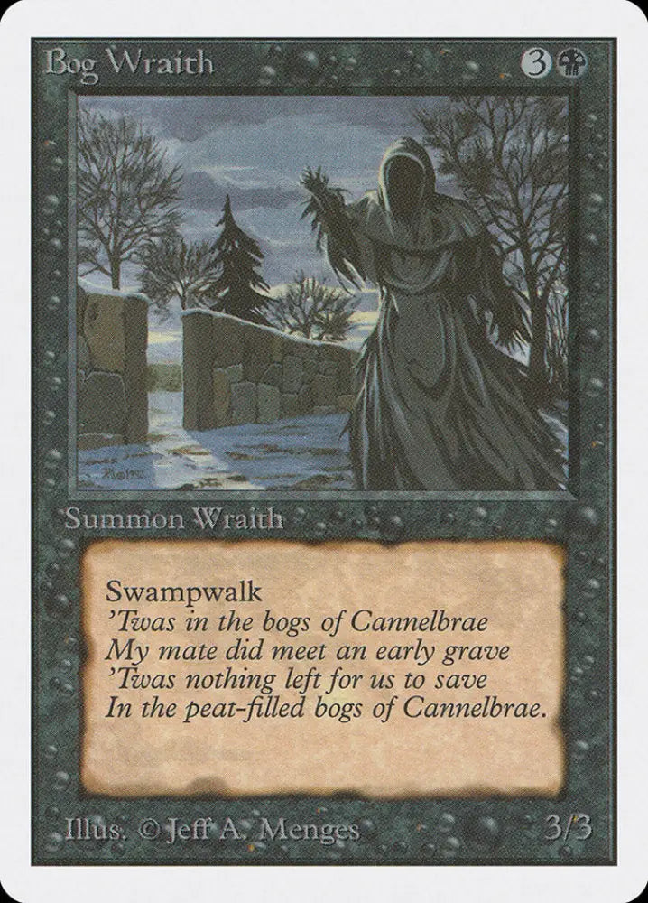 Bog Wraith [Unlimited Edition] - MTG Single