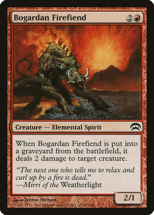 Bogardan Firefiend [Planechase] - MTG Single