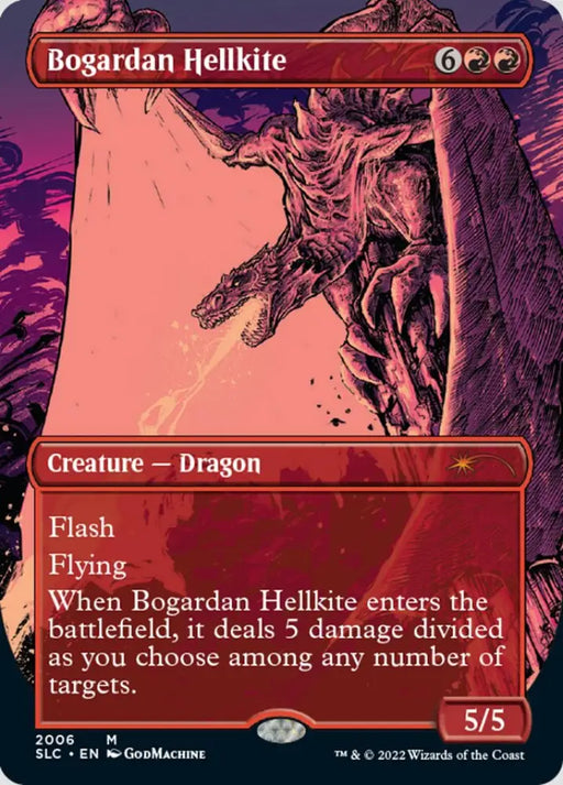 Bogardan Hellkite (Borderless) [Secret Lair 30th Anniversary Countdown Kit] - MTG Single