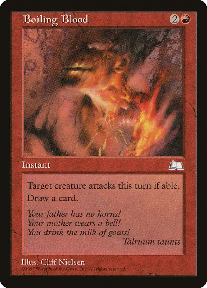 Boiling Blood [Weatherlight] - MTG Single