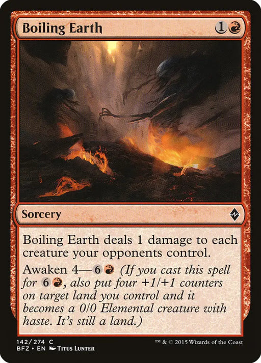 Boiling Earth [Battle for Zendikar] - MTG Single