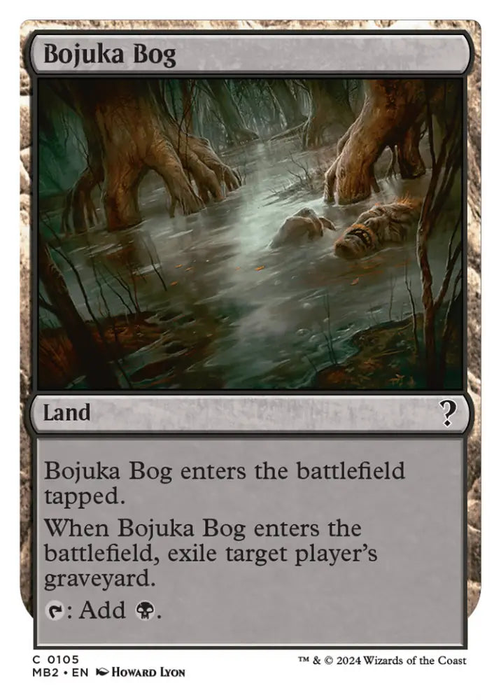Bojuka Bog (White Border) [Mystery Booster 2] - MTG Single