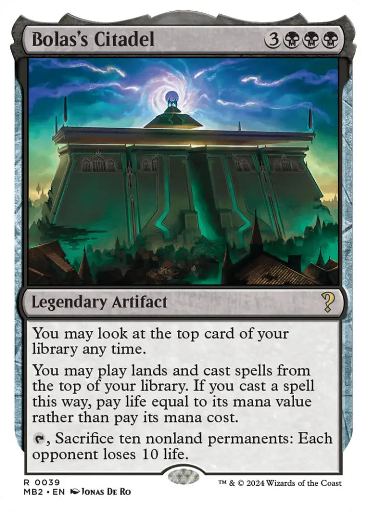 Bolas’s Citadel (White Border) [Mystery Booster 2] - MTG Single