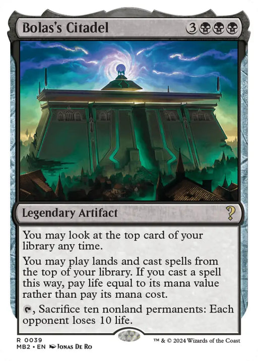 Bolas’s Citadel (White Border) [Mystery Booster 2] - MTG Single