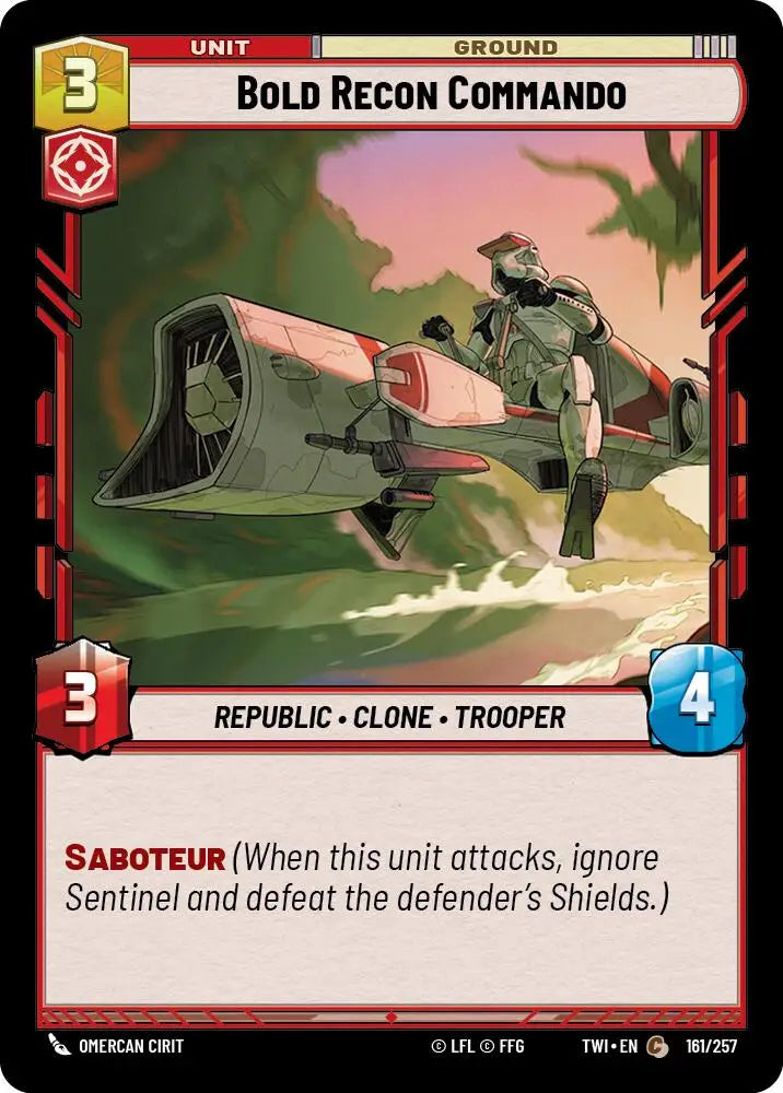Bold Recon Commando (161/257) [Twilight of the Republic] - Star Wars: Unlimited Single