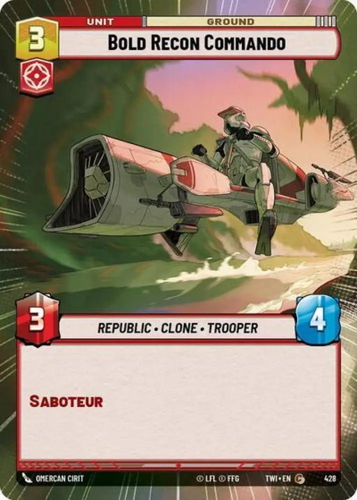 Bold Recon Commando (Hyperspace) (428) [Twilight of the Republic] - Star Wars: Unlimited Single
