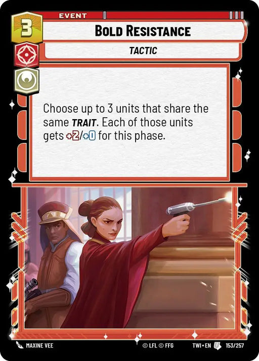 Bold Resistance (153/257) [Twilight of the Republic] - Star Wars: Unlimited Single