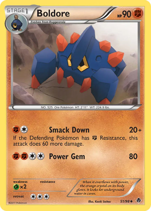 Boldore (51/98) [Black & White: Emerging Powers] - Pokemon Single