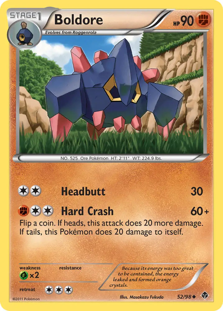 Boldore (52/98) [Black & White: Emerging Powers] - Pokemon Single