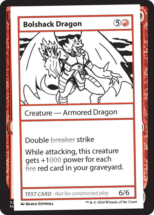 Bolshack Dragon [Mystery Booster 2 Playtest Cards] - MTG Single