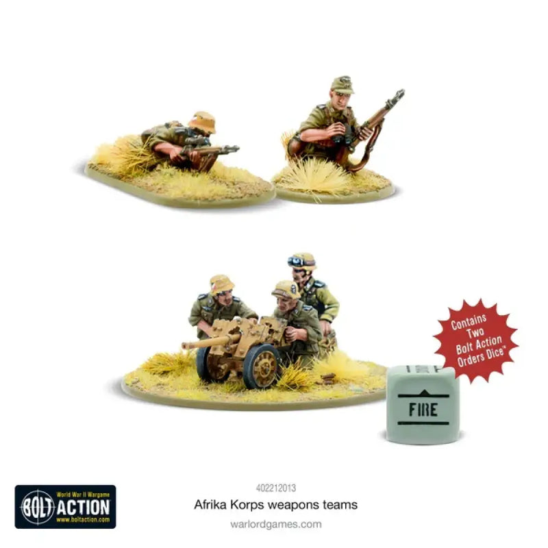 Bolt Action: Afrika Korps Weapons Teams (EN) - Miniature Games