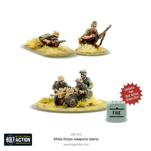 Bolt Action: Afrika Korps Weapons Teams (EN) - Miniature Games