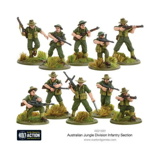 Bolt Action: Australian Jungle Division Infantry Section (Pacific) (EN) - Miniature Games