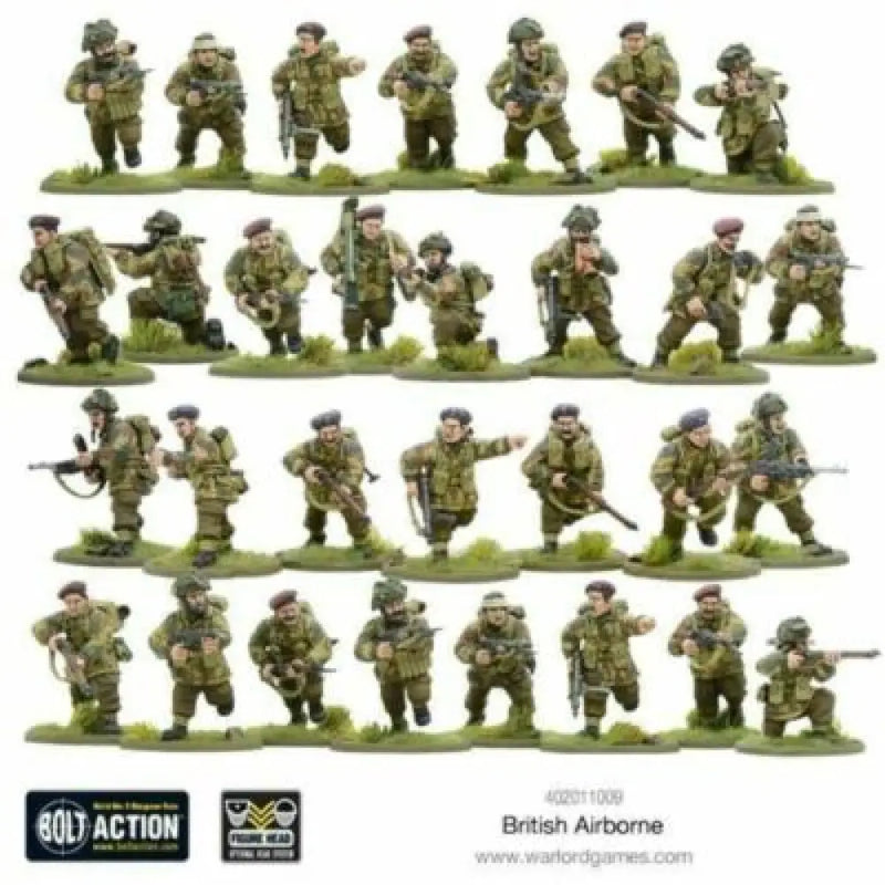 Bolt Action: British Airborne WWII Allied Paratroopers (Preorder) - Miniature Games