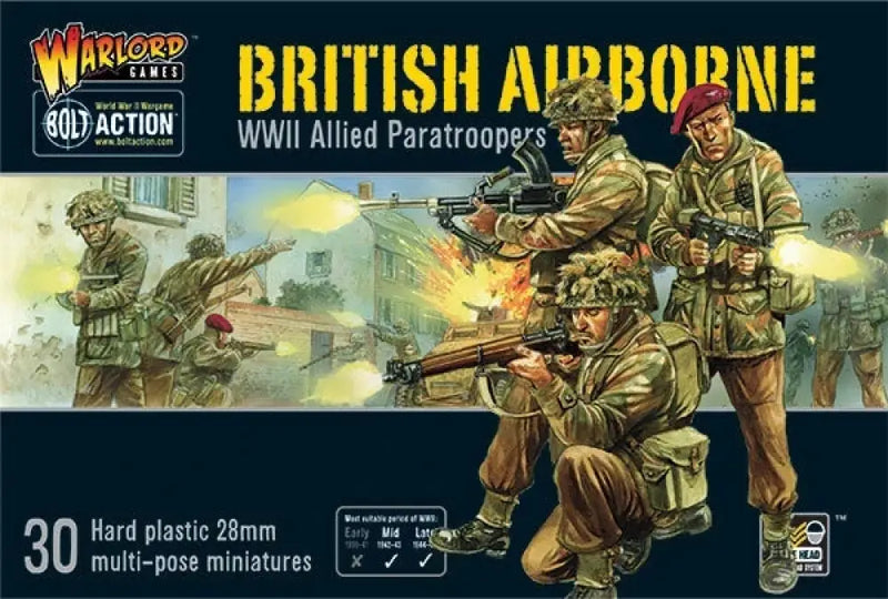 Bolt Action: British Airborne WWII Allied Paratroopers (Preorder) - Miniature Games