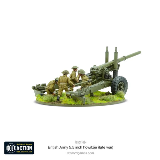 Bolt Action: British Army 5.5 Inch Howitzer (Late War) (Preorder) - Miniature Games